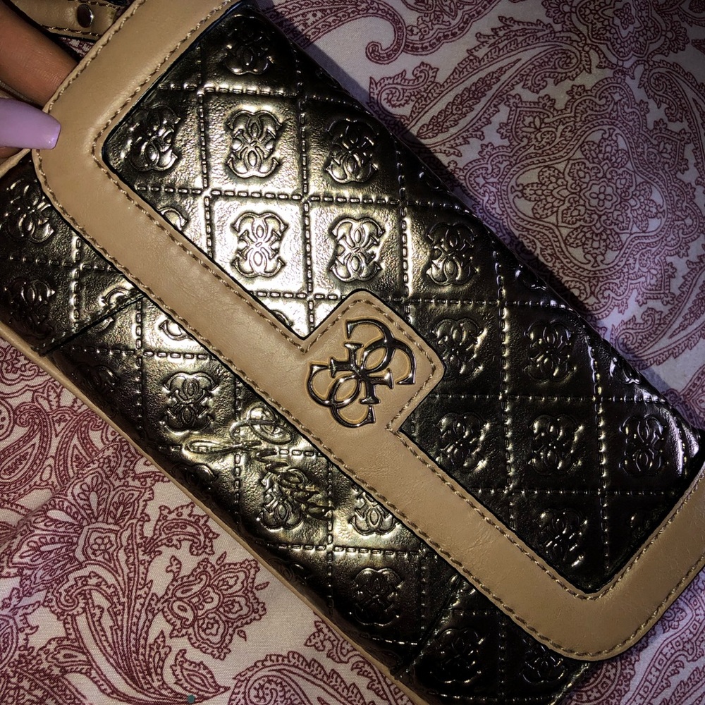 Authentic Metallic Guess Wallet - image 1